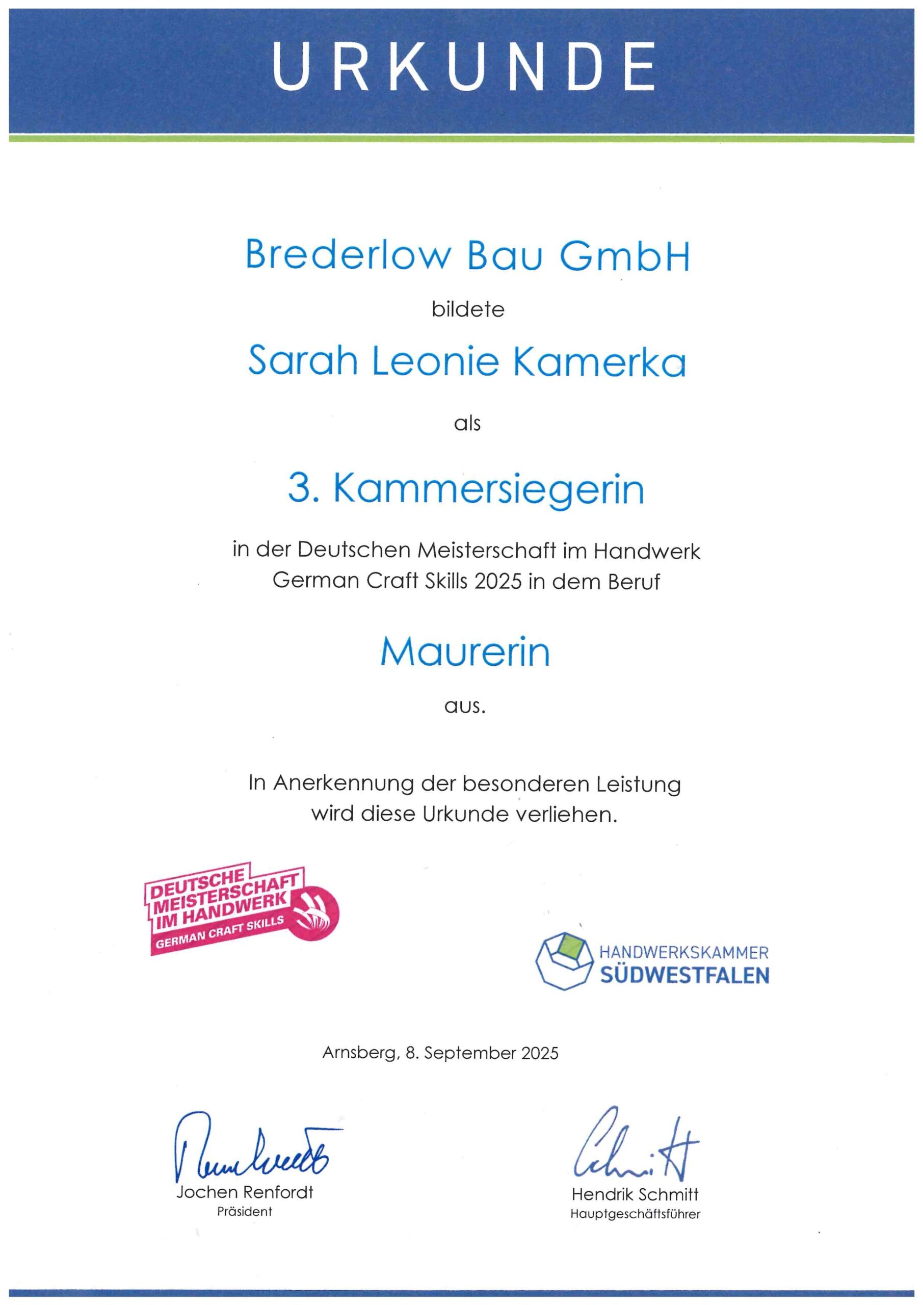 3.Kammersiegerin